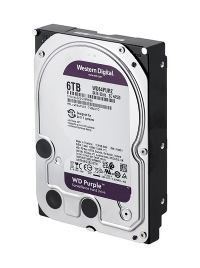 Hard Disk Western Digital WD Purple, 6TB, SATA 6 Gb/s, 3.5"