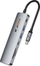 Adaptues USB C Toocki HUB, HDMI 4K, USB 3.0 5Gbps SD TF, argjent
