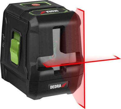 Lazer nivelues Dedra Cross Line MC0901, rreze e kuqe, 20 m