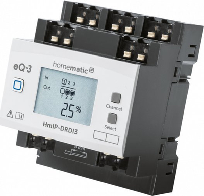 Aktuator drite HomeMatic IP HMIP-DRDI3, 3 kanale, për shinë DIN