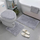 Set tapetash për banjo AG491L, 3 copë, kundër rrëshqitjes, gri