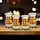 Set gotash shoti Mad Monkey Funny, 4 copë, formulë kimike alkooli, transparent