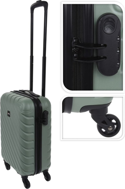 Valixhe ProWorld Diamond Design, 28L, 4 rrota, jeshile