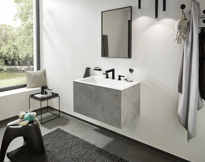Pjatë sapuni murale Hansgrohe AddStoris 41746, xham, matte black