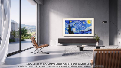 Set TV TCL 55A300PRO QLED Pro, 55", 4K UHD, soundbar 3.1.2 me subwoofer, ngjyrë e artë
