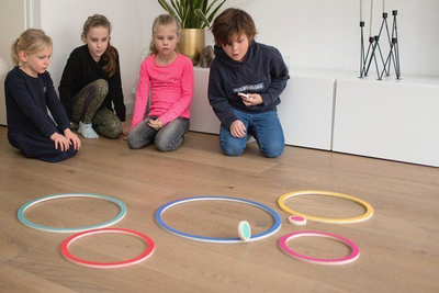 Обрач за игра BS Toys Hoops Junior, 45cm, дрво, повеќебојен