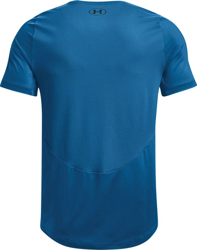 Bluzë sportive Under Armour Rush 2.0 Vent SS, për burra, me mëngë të shkurtra, blu