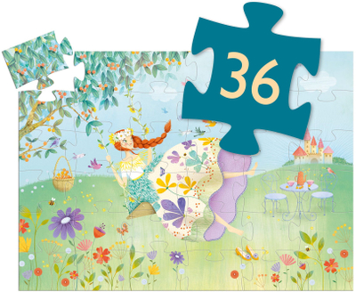 Set loje Djeco Spring Princess, 36 pjesë, princesha e pranverës, shumëngjyrësh