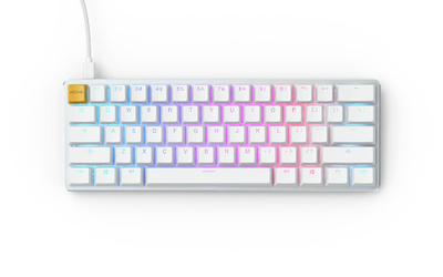 Tastierë mekanike Glorious GMMK 60%, RGB, modulare, e bardhë