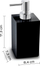 Dispenzer sapuni Gedy SOFIA SF80 14, për banak, plastik, i zi