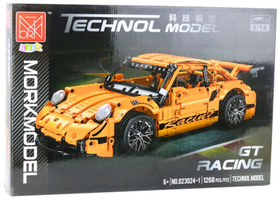 Сет градежни тули Morkmodel Technol GT Racing 1:14, 1268 делови, портокалова