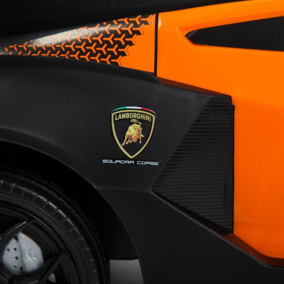 Makina lodër shtytëse Enero Lamborghini Sports, për kalamaj 12m+, portokalli me të zezë