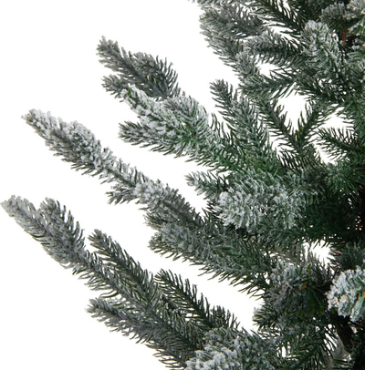 Pemë artificiale Krishtlindjesh RINGROSE, 90 cm, efekt bore, jeshile