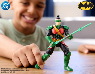 Figurë aksi Batman Nightwing Ninja Strike, 15cm, me pajisje ninja, shumëngjyrëshe