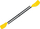 Vesla Bestway Deluxe, palosëse 124 cm, set 2 copë, të verdha