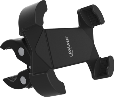 Mbajtës telefoni INLINE One Click Easy 3 Drive and Ride Set, për makinë dhe biçikletë, rrotullim 360°, i zi