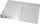 Fletë skare inoksi Bbq Sheet, set me 2 copë, çelik inox, ngjyrë argjendi