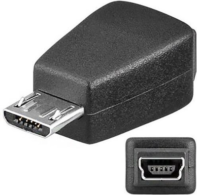 Përshtatëse USB PremiumCord, miniUSB në microUSB, kur-11, e zezë