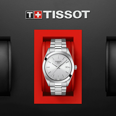 Orë për meshkuj Tissot, i argjendtë