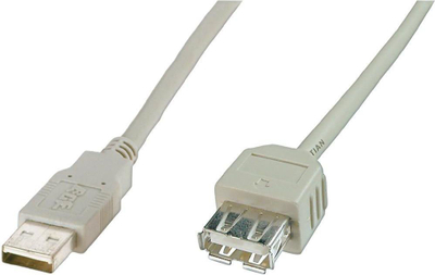 Kabllo zgjatëse USB 2.0 Digitus, USB A mashkull në USB A femër, 480 Mbps, e zezë