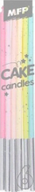 Свечи за прослава Rainbow, 14cm, сет 6 парчиња, многуобојни