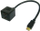 Nдaрyвaч HDMI Techly ICOC HDMI-F-002, 2 порти, кабел 30 cm, црн