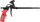 Pistoletë për shkumë SilverTools Professional Teflon Foam Gun, set, e argjendtë