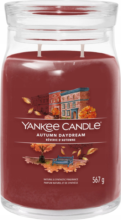 Qiri aromatik Yankee Candle Signature Autumn Daydream, 567g, i madh, shumëngjyrësh