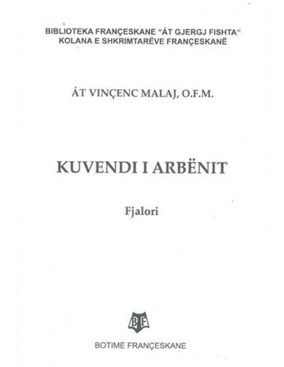 Fjalor I Kuvendit Te Arbenit - At Vincenc Malaj