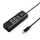 Hub USB Orico PWC2U-C3, USB-C në 2 porta USB-A 3.0 dhe USB-C 3.0, i zi