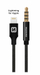 Audio Adapter Swissten Lightning - 3,5 mm, 1.5m, e zezë