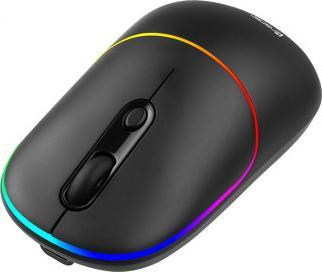 Безжичен глушец Tracer Ratero TRAMYS46944, RF 2.4 GHz, RGB, црн
