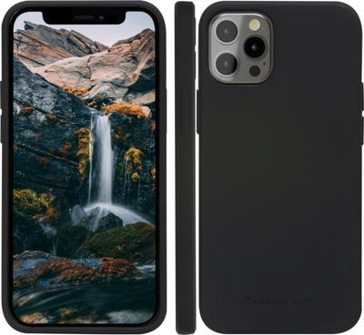 Kapak telefoni Dbramante1928 Nuuk për iPhone 12 Pro Max, plastikë e ricikluar, mbrojtje 360°, i zi