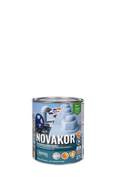 Primer alkid Rilak Novakor, 2.7L, ngjyrë gri e hapur