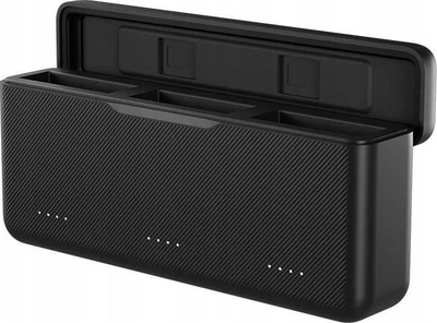 Полнач со кутија за батерии TELESIN, 30W PD, 3 слота, црн