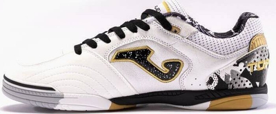 Atlete futsalli Joma Top Flex 24 Indoor, lëkurë, shollë gomë parketi, bardh e zi
