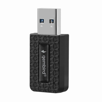 Përshtatës Wi‑Fi Gembird WNP-UA1300-03, USB 3.0, AC1300, i zi