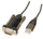 Kabllo Lindy USB-A - RS-232, 1.5m, e zezë