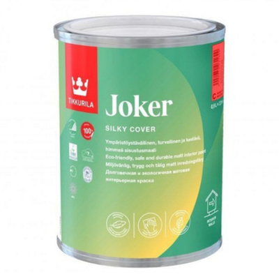 Bojë murale Tikkurila Joker A, mat mëndafshi, 0.9L, e bardhë