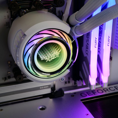 Ftohës uji CPU Valkyrie Jarn 280mm, All in One, ARGB, i bardhë