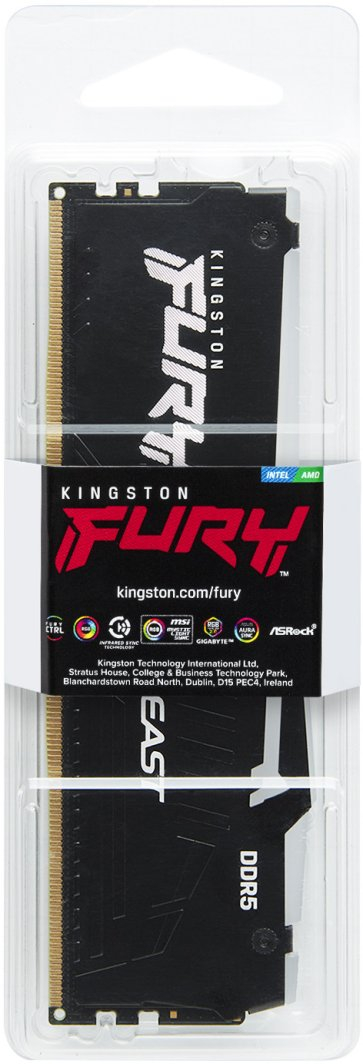RAM Kingston FURY Beast 32GB DDR5, 5200MT/s, RGB