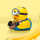 Figurine koleksionuese Numskull Minions Stuart TUBBZ, PVC, 9cm, me kuti