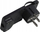Prizë adapter Microconnect PESCHPLUG-B, Type F Schuko, e zezë
