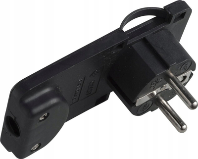 Prizë adapter Microconnect PESCHPLUG-B, Type F Schuko, e zezë