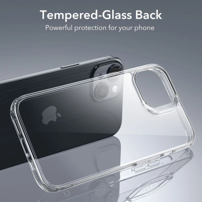 Kllaf telefoni ESR Ice Shield për iPhone 15 Plus, silikon TPU, i tejdukshëm