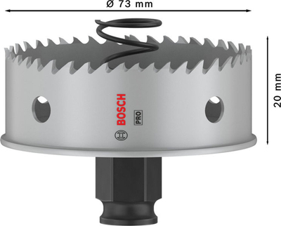 Sharrë rrethore Bosch Professional 2608594464, 73 mm, për hekur