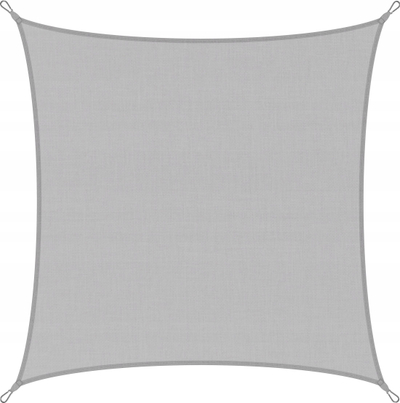 Çadër dielli HOBBYGARDEN Sun Shade Sail Square, 6x6 m, mban shiun, gri hiri