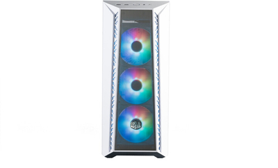 Kasë kompjuteri Cooler Master MasterBox 520 Mesh, anë transparente, e bardhë