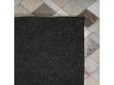 Tapet Beliani HIRKA, lëkurë natyrale, 140x200 cm, gri