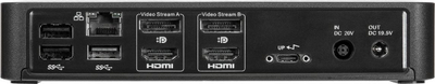 Doking stacion Targus DOCK182EUZ, USB C dhe USB A, 2x 4K, i zi